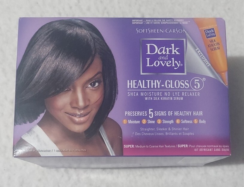 Dark & Lovely Healthy Gloss 5 Shea Moisturizing No-Lye Relaxer Silk Keratin