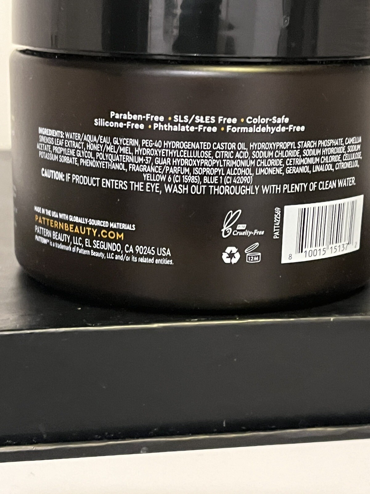 PATTERN Transition HAIR MASK / Conditioner (Fr Relaxed To Natural) 11oz BN