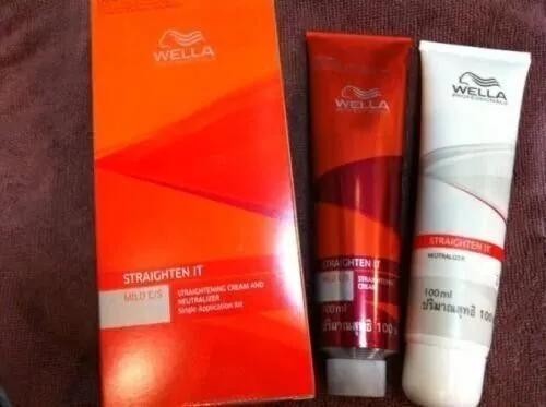 choose formula WELLA STRAIGHTEN IT STRAIGHTENING CREAM AND NEUTRALIZER