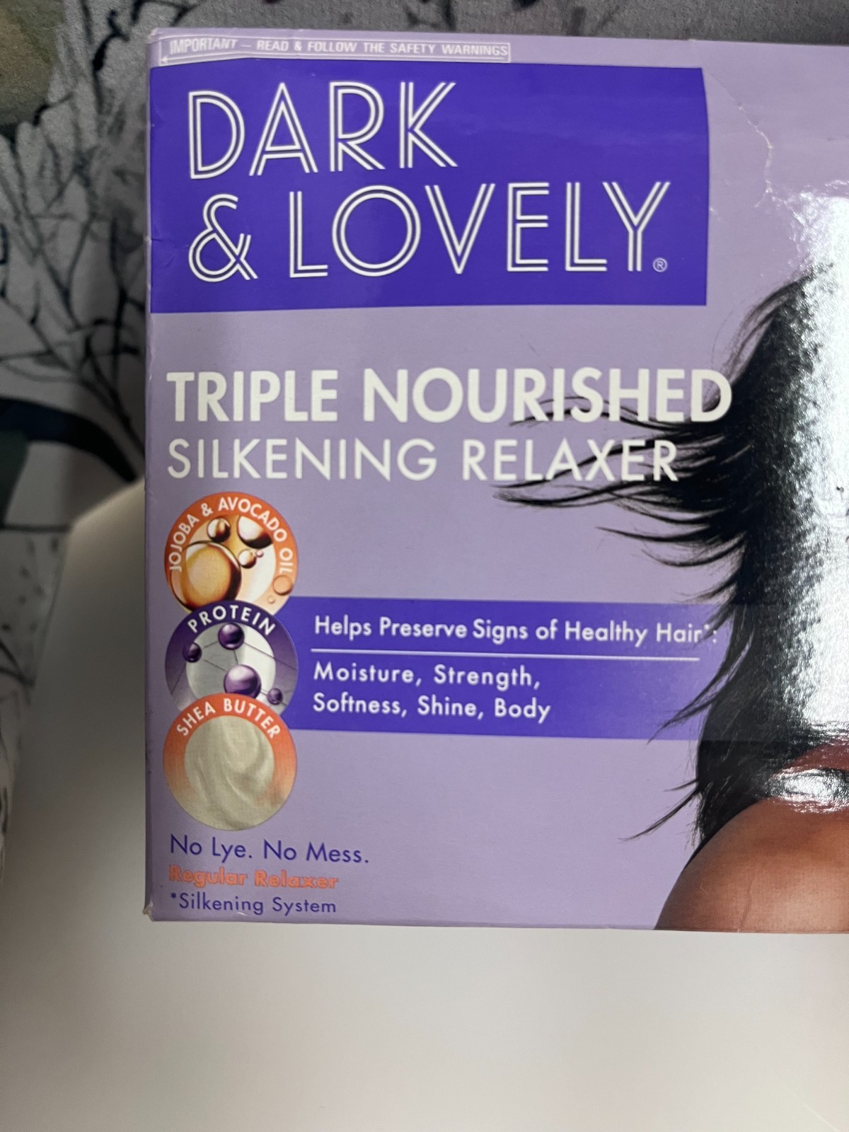 2 Softsheen Dark & Lovely Triple Nourished Silkening No-Lye Regular Relaxer