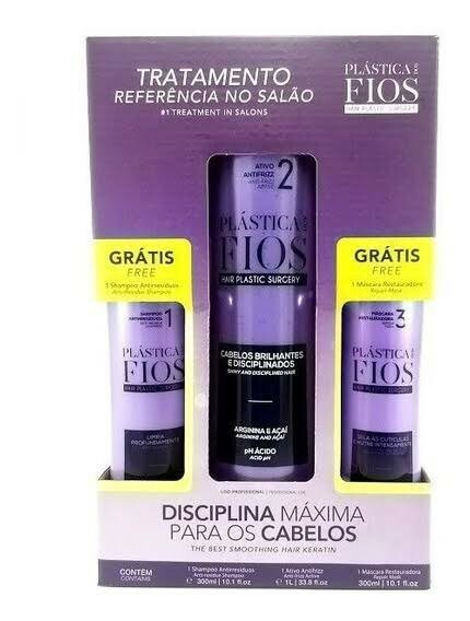 Cadiveu Plastica dos Fios Step 2 Thermal Sealing 1L Free Shampoo and Mask 300ml