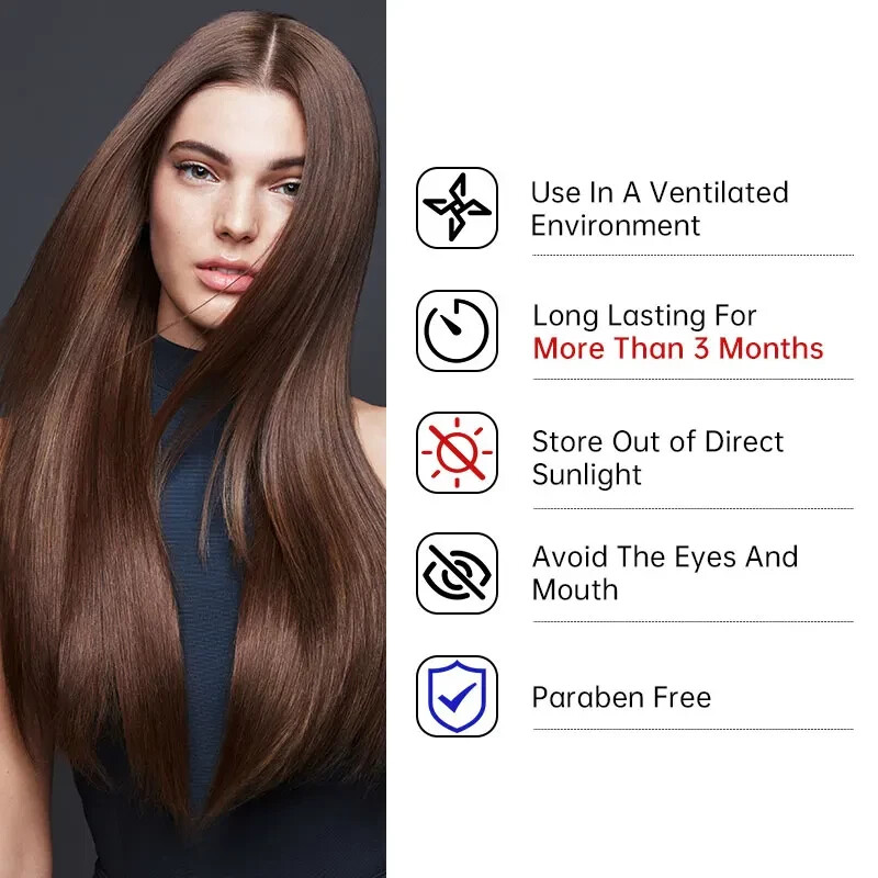 PURC 12% 1000ml Keratin Hair Straightening Smooth Treatment Curly Frizzy Hair