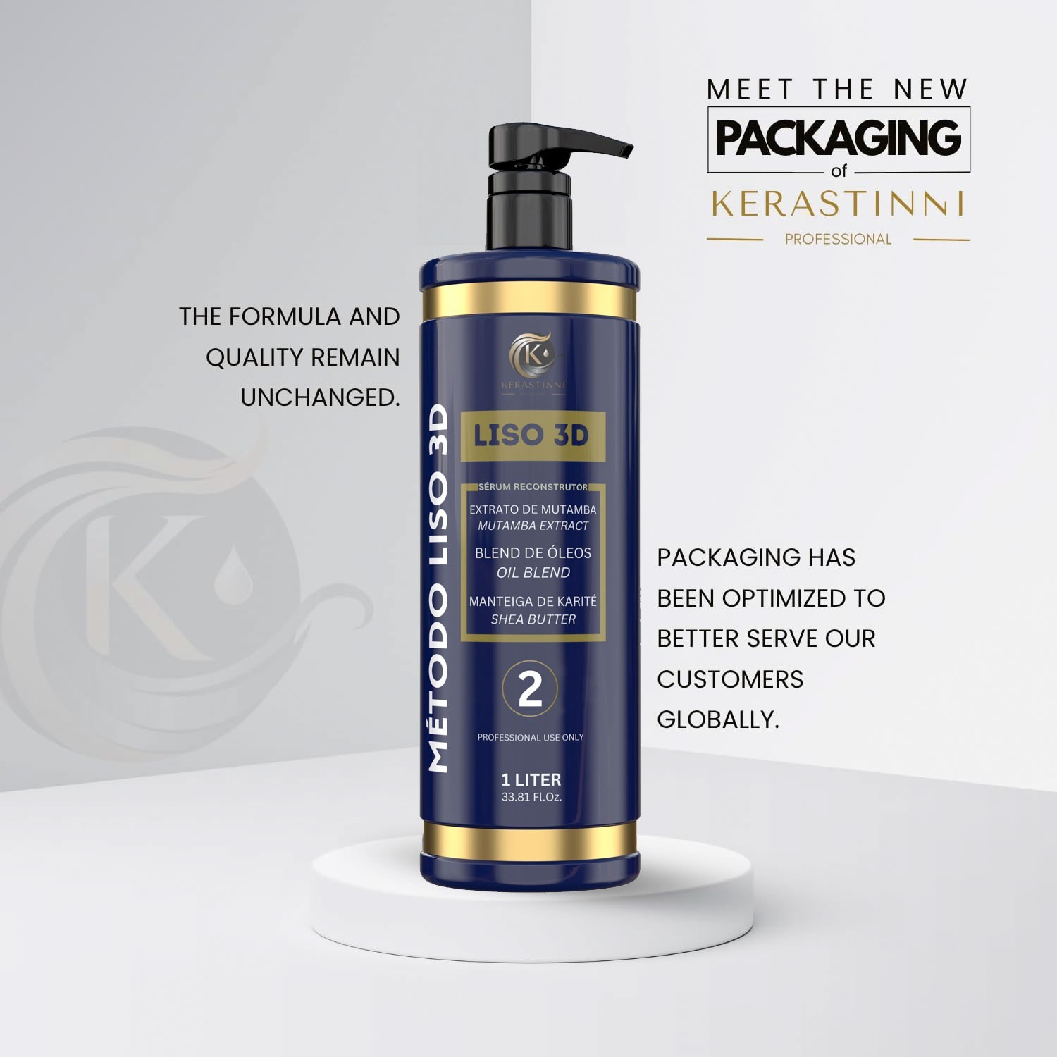 Kerastinni | Método Liso 3D Keratin Treatment Starter Kit | (2x) 1000 ml