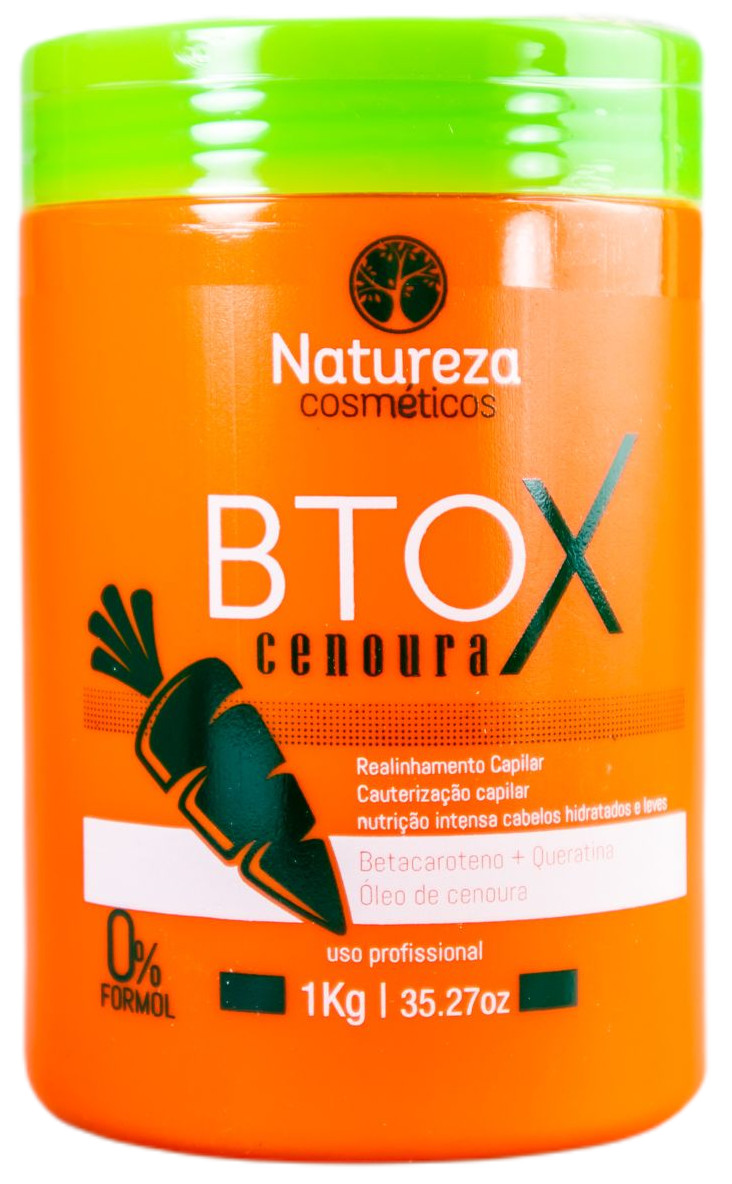 Natureza Btox Orange Carrot Deep Hair Mask Beta-Carotene Keratin 1kg – Natureza