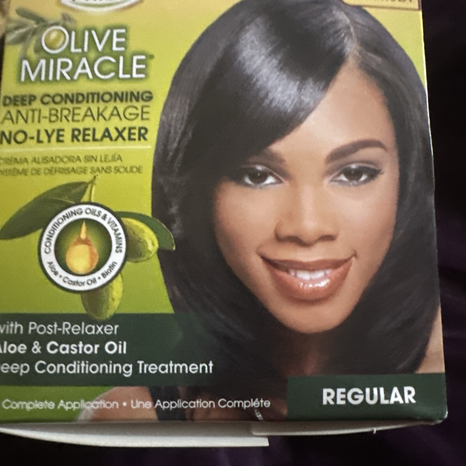 AP Olive Miracle Reg. Deep Conditioning Anti-Breakage No-Lye Relaxer Lot Of 2
