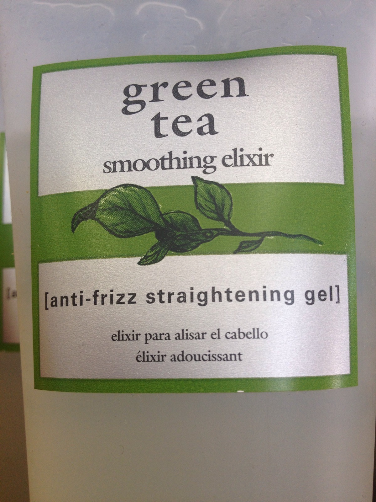 Back To Basics Green Tea Smoothing Elixir Anti-Frizz Straightening Gel 8.5 Oz