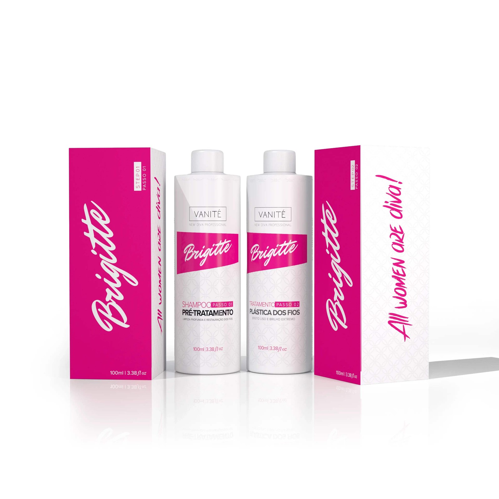 Kit – 1 unit Brazilian Keratin Brigitte + 1 unit Shampoo Brigitte | For All Hair