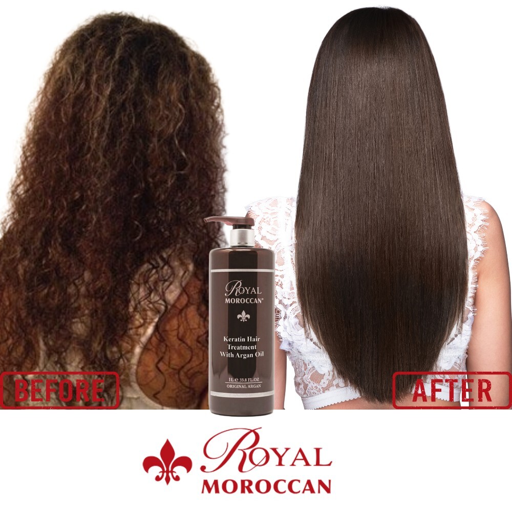 Brazilian Keratin Treatment Hair Straightening with Argan Oil 1000 ml / 32 Oz