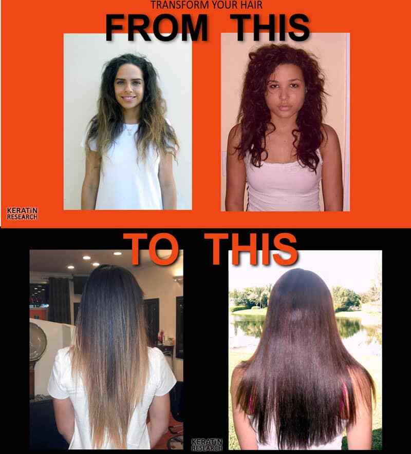 Keratin Hair Blowout Keratin Treatment Kit 300ml 4 Bottles LARGE SET with Comb
