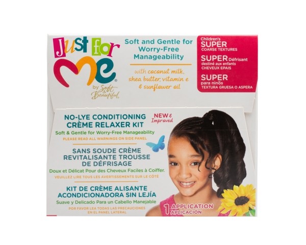 Just for Me Conditioning Creme Relaxer – 1 application – Super
