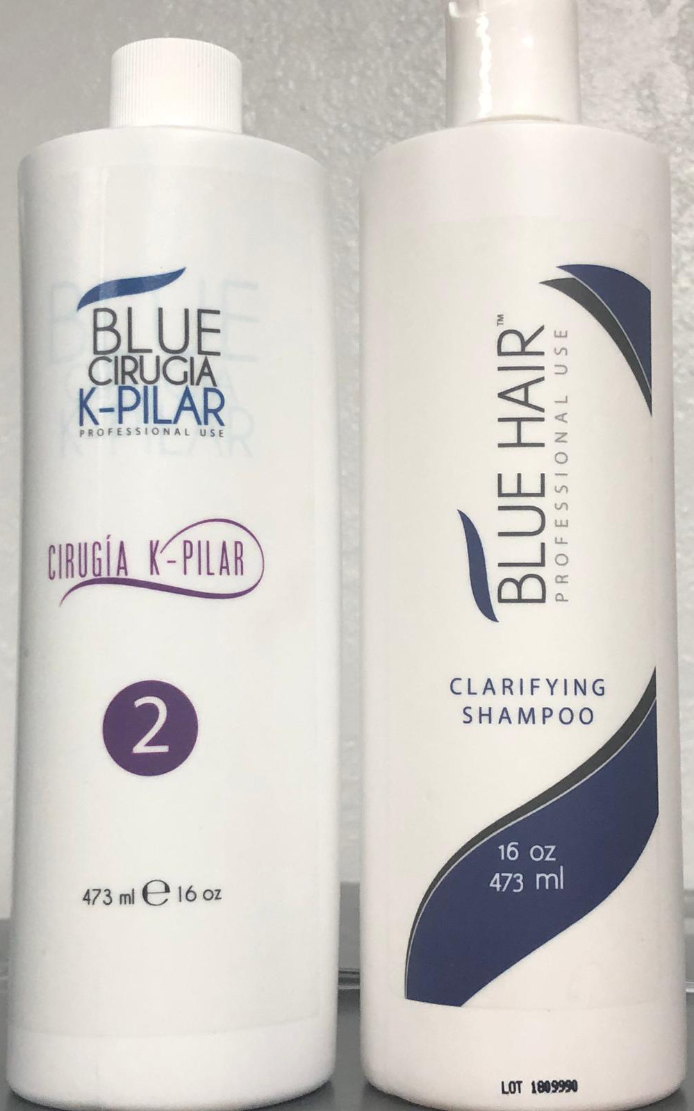 BLUE HAIR PROFESSIONAL USE Clarifying Shampoo Blue Cirugia K-Pilar 473 ml 16 OZ