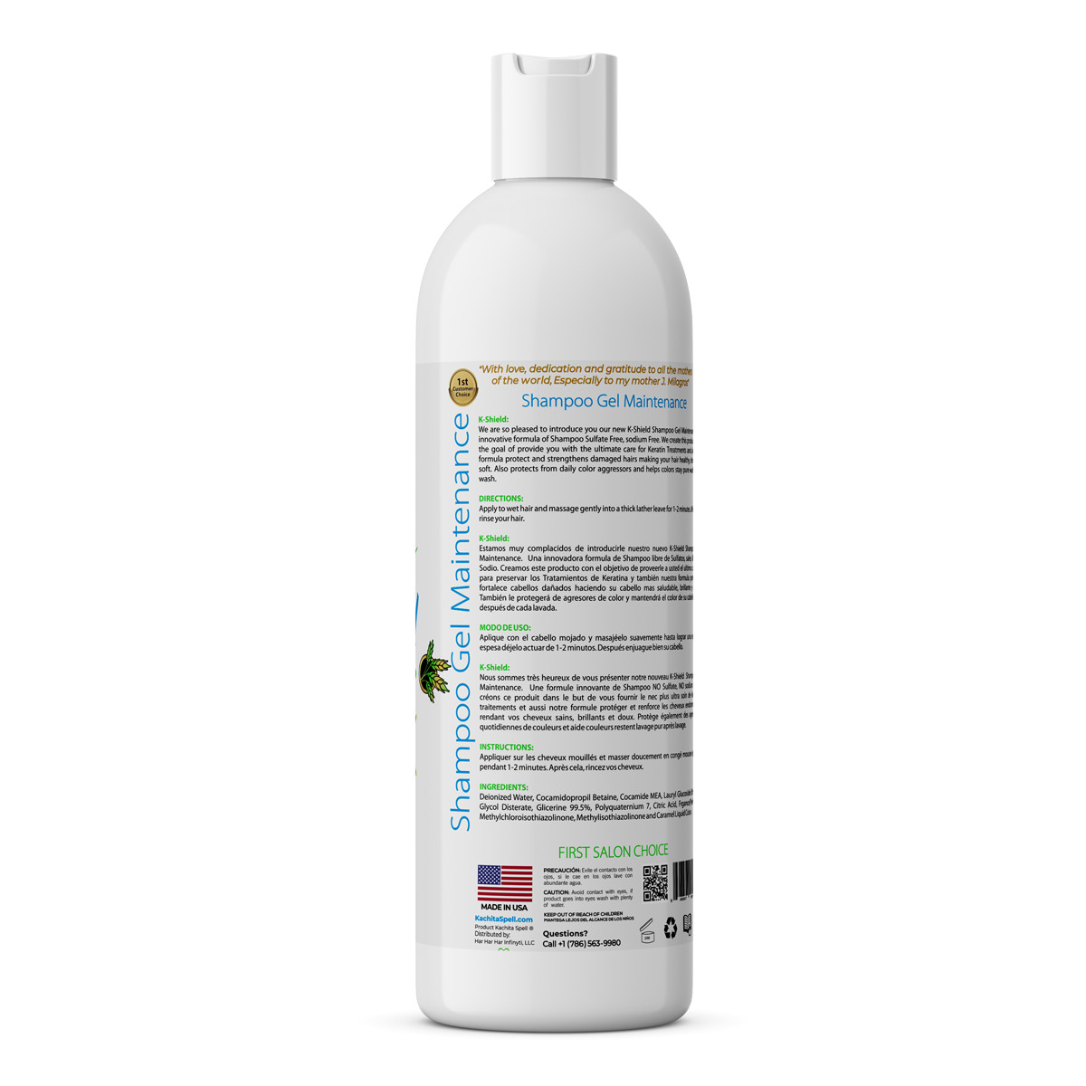 Brazilian Keratin Treatment Kachita Spell Chocolate 32floz+ Shampoo Conditioner
