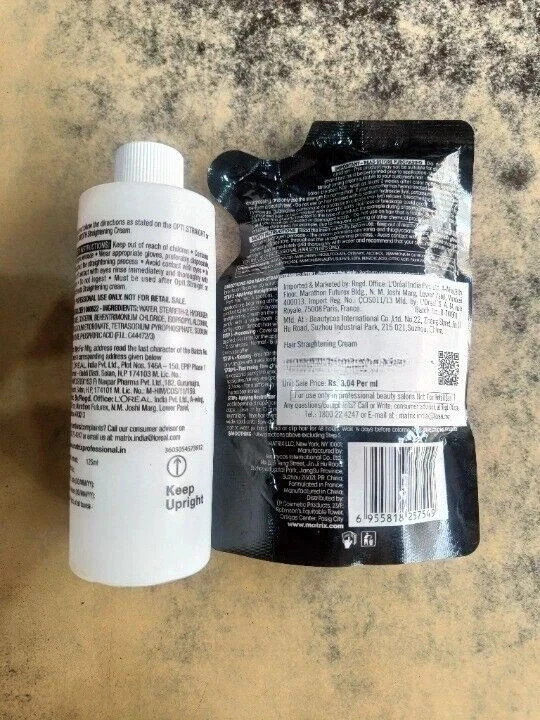 Matrix Opti Straight Hair Straightening Cream 125 ML + 125 ML Neutralizer Combo