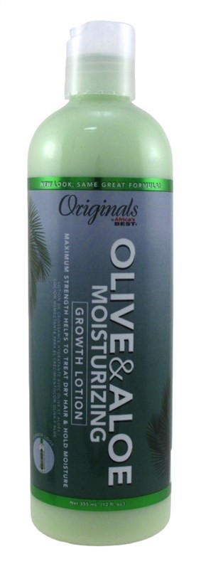 Africas Best Orig Olive & Aloe Moisturizing Grow Lotion 12 Ounce