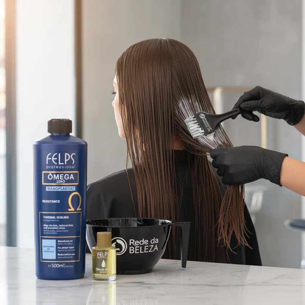 Felps Omega Zero Resistance Professional Brazilian Keratin Treatment|Sealant 1L