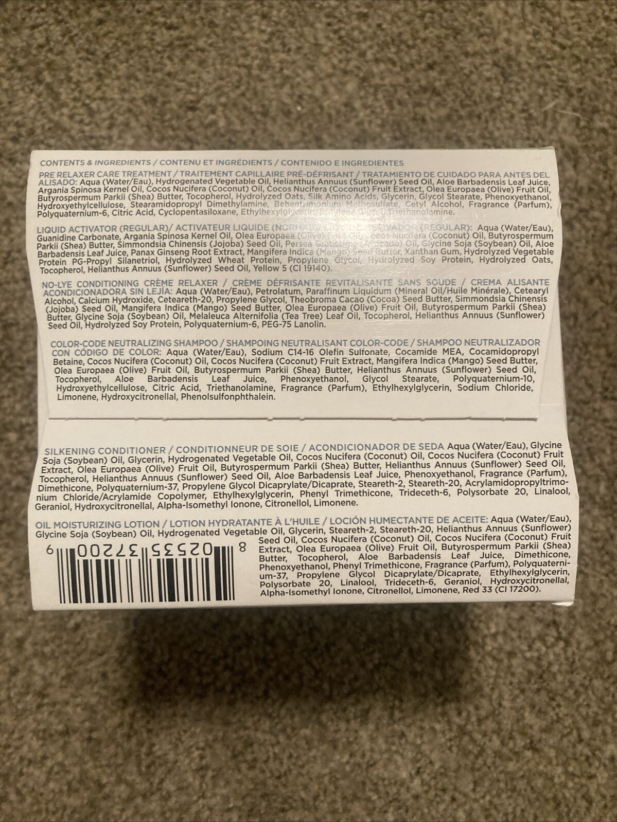 Just For Me No-Lye Conditioning Creme Relaxer Kit Children Regular EXP 09/2026