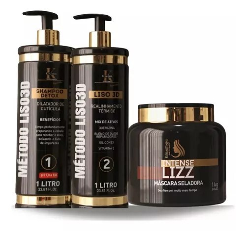 Kerastinni Smooth 3D Treatment Kit – Shampoo 1L+Active 1L+Mask 1Kg Professional