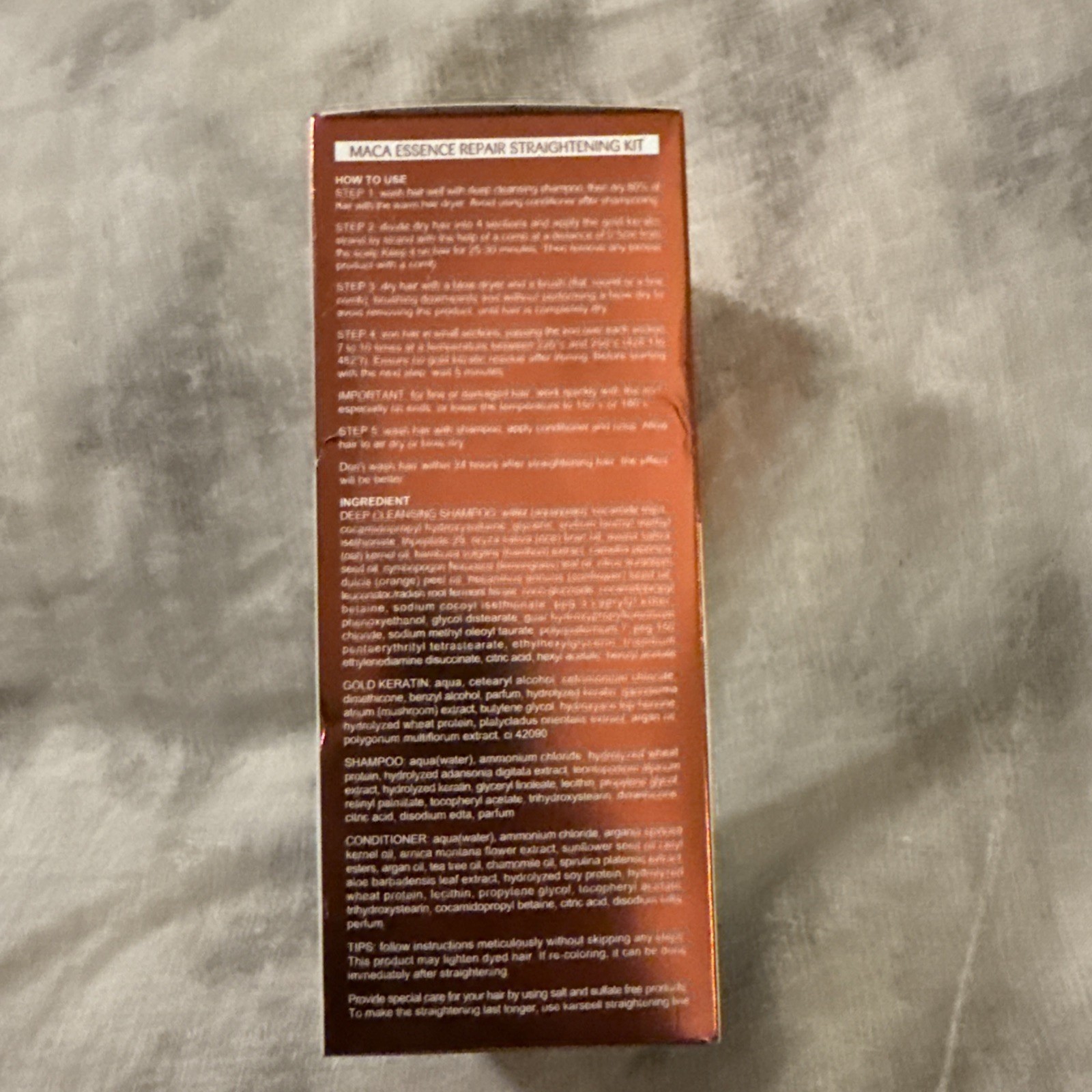 Maca essence repair Straightening Kit, 12 Weeks of Home Use Professional Stra…