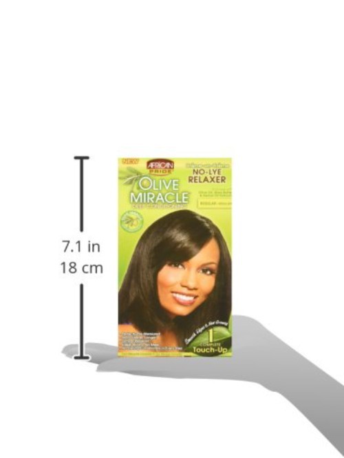 Olive Miracle Regular No-Lye Relaxer Kit – Deep Conditioning for Relaxed Hair