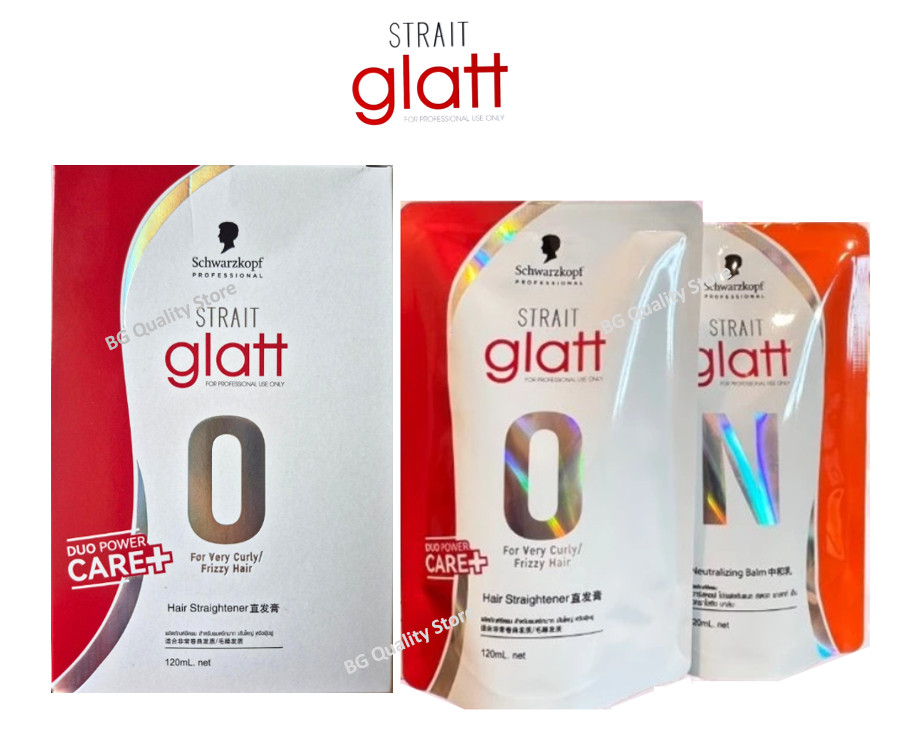 Glatt Hair Straightening Cream 120ml 0 Formula For Very Curly Frizzy Strong Hair