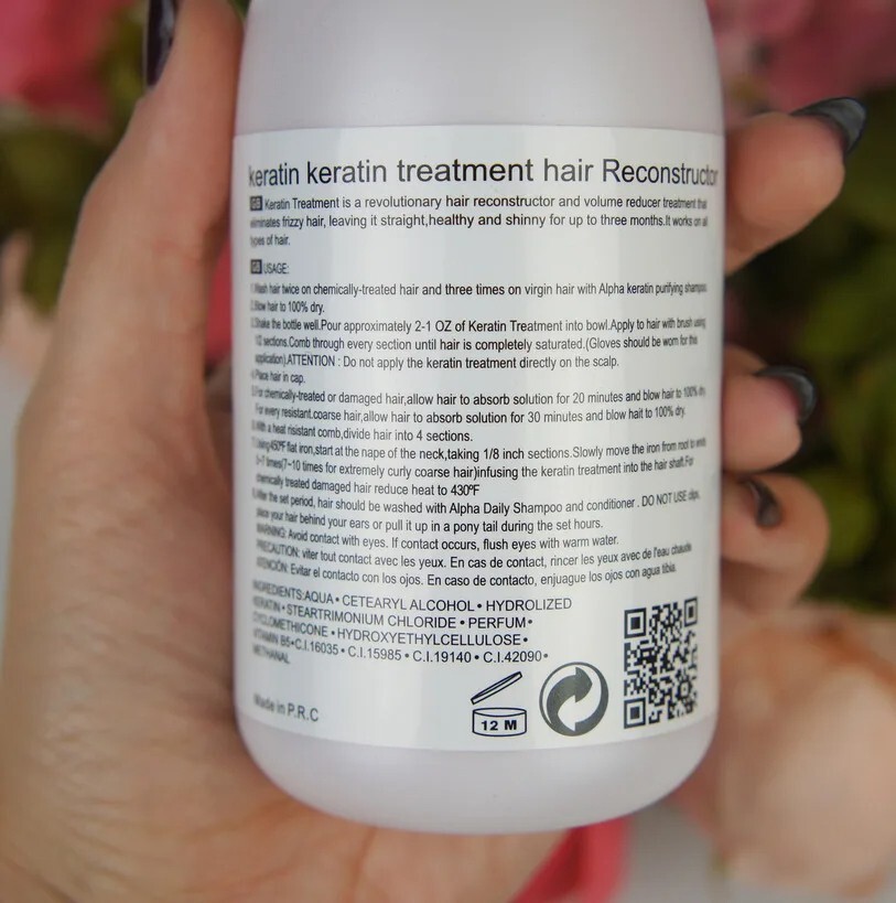 Free Formaldehyde Brazilian Keratin Dry Frizzy Damaged Hair Care Straightening