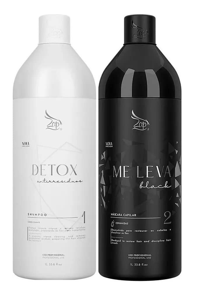 Kit Zap Me Leva Black and Detox 2x1L