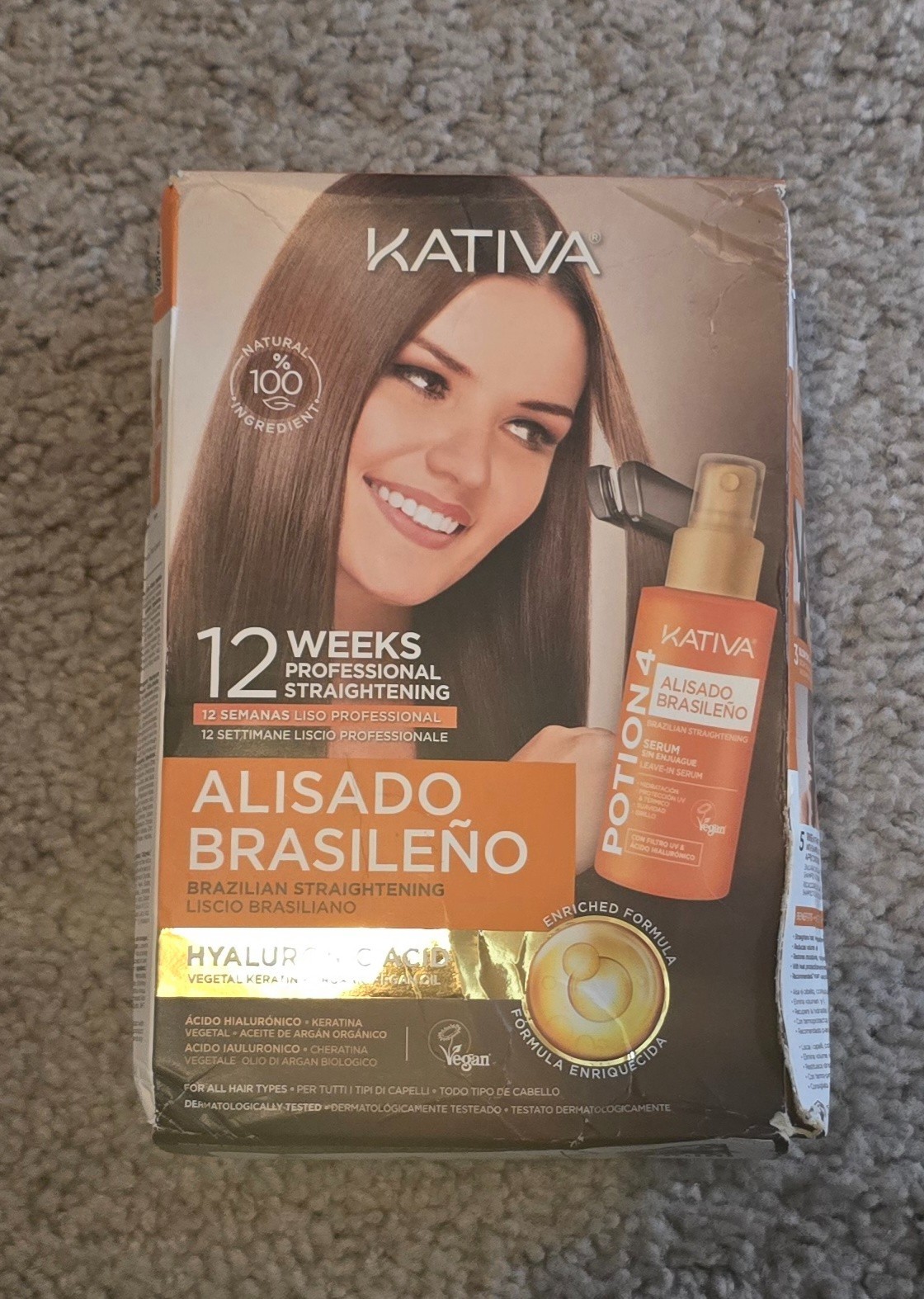 12 WEEKS Kativa Brazilian Straightening Alisado Brasileño Kit, US SELLER