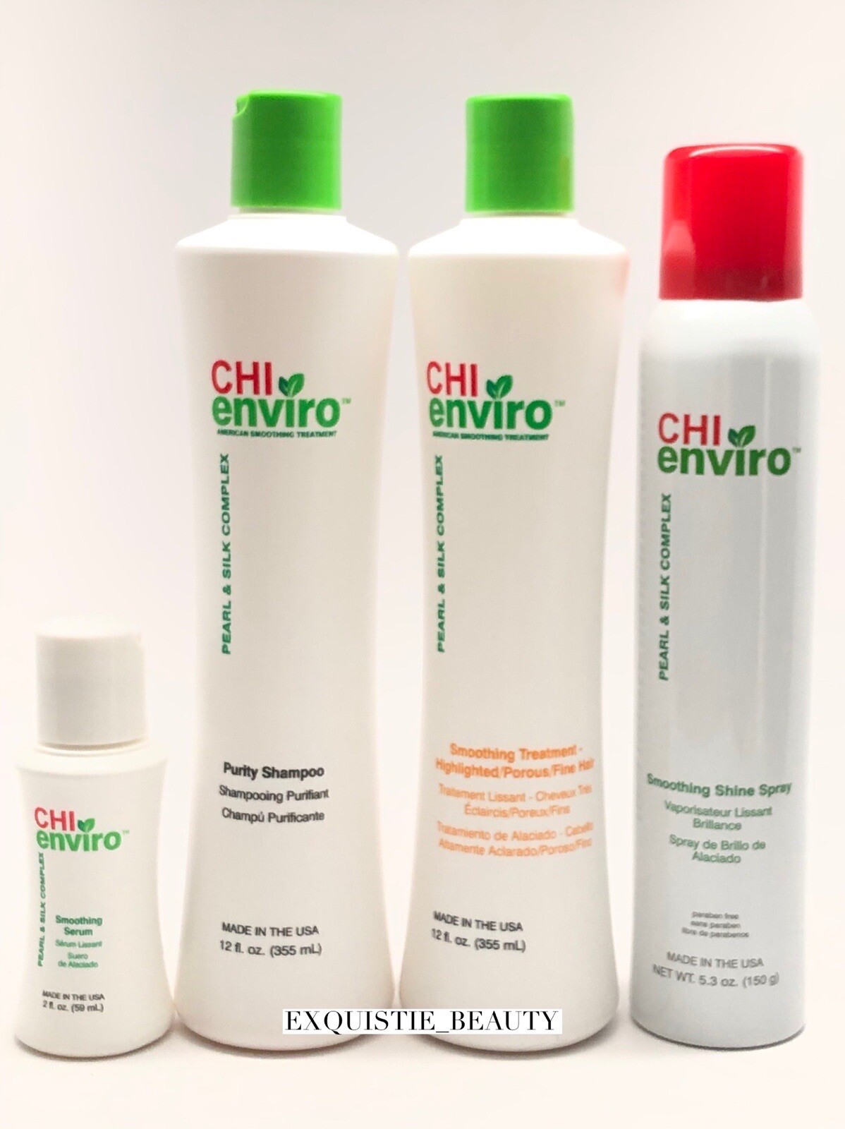 CHI enviro Smoothing treatment kit Highlighted Or Porous , SPRAY, SERUM