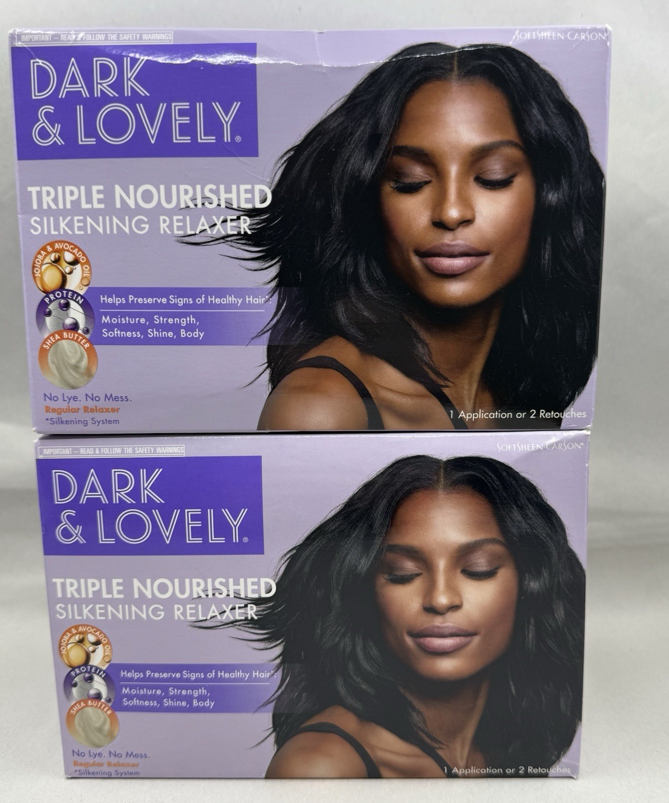 Dark & Lovely Triple Nourished Silkening Relaxer Moisture No-Lye