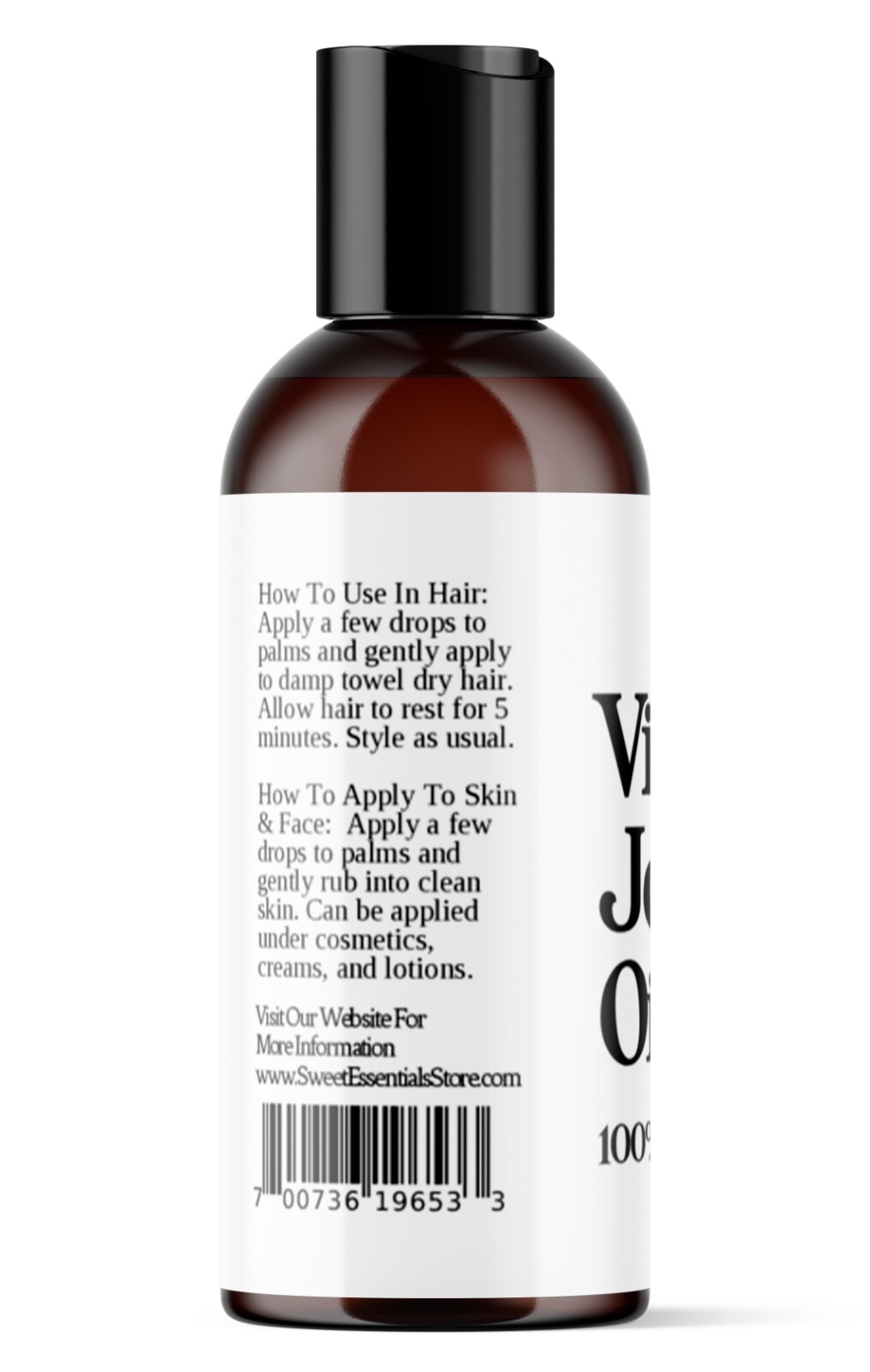 Organic Virgin Jojoba Oil 2oz | Imported From Argentina | 100% Pure Cold Pressed