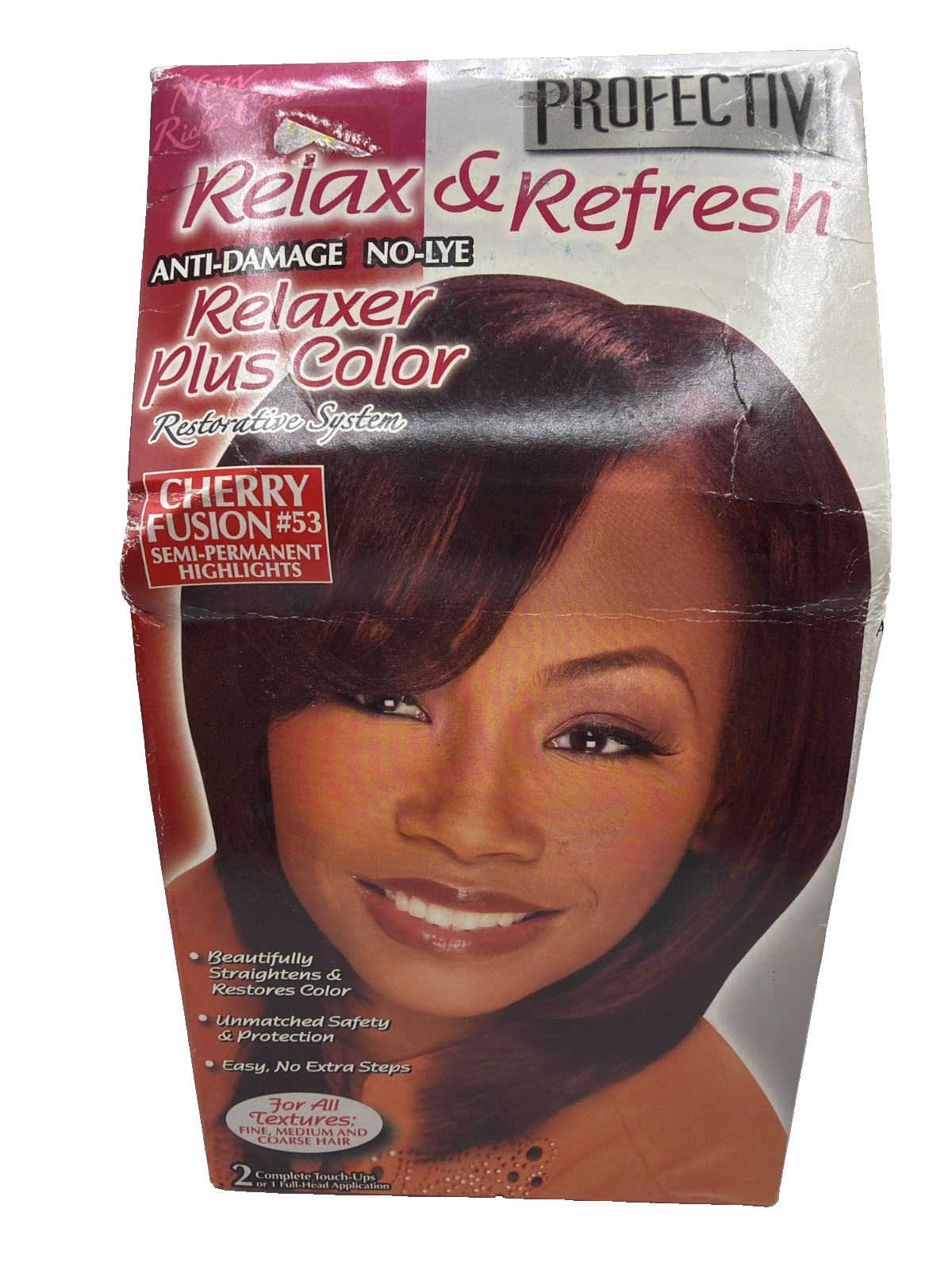 Profectiv Relax & Refresh No Lye Relaxer + Color-Cherry Fusion #53