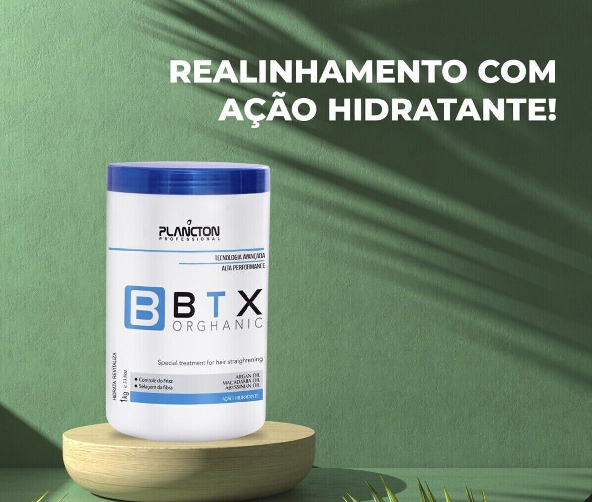 Plancton Btx Mask Orghanic Professional Hair Straightening Treatment 1Kg 34oz