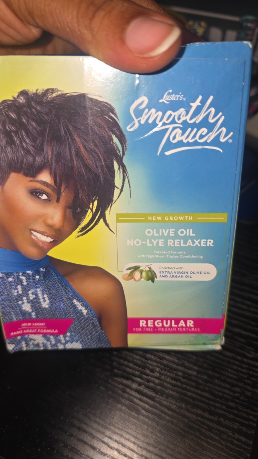 Luster’s Smooth Touch Olive Oil No-Lye Relaxer for Fine Medium Hair
