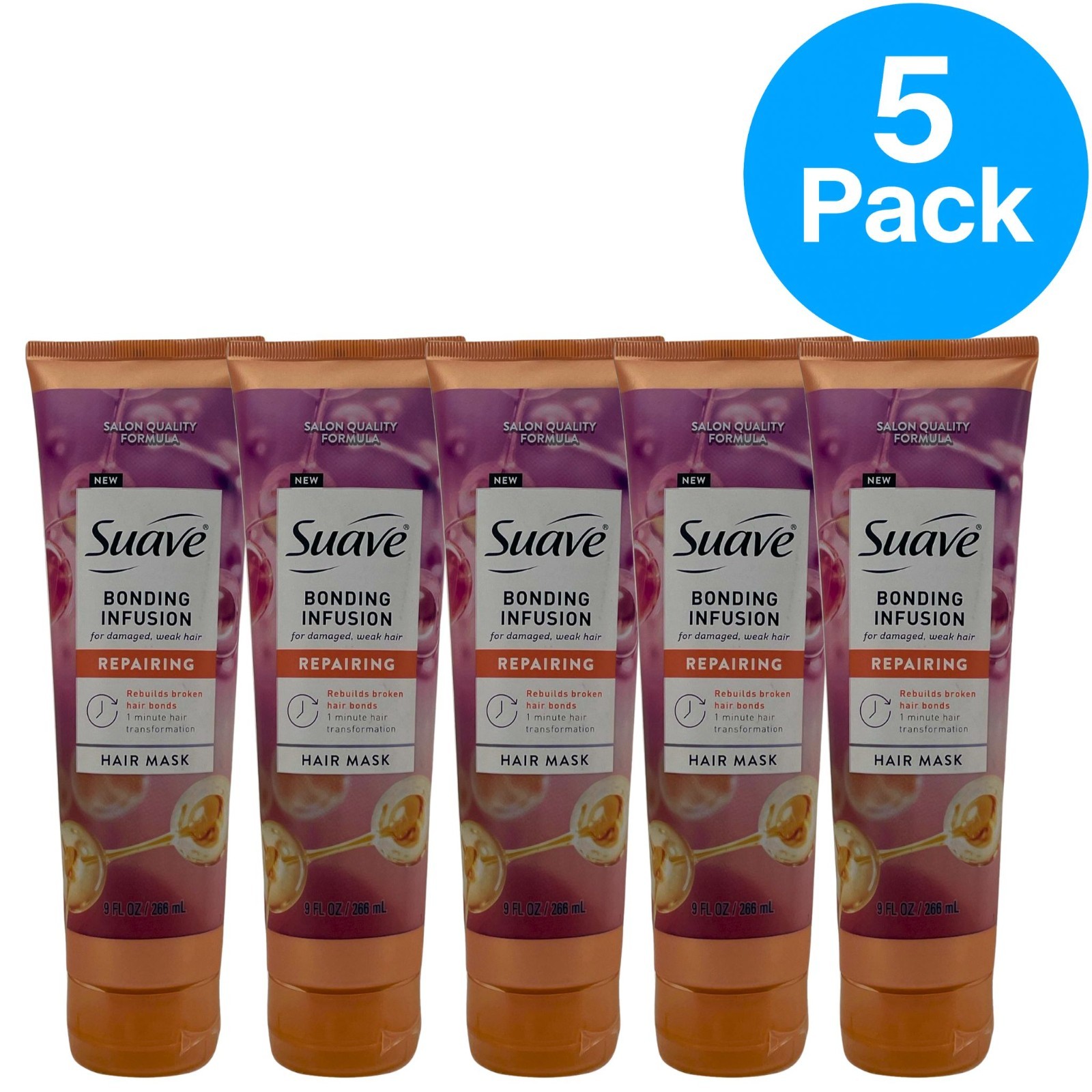 Suave Bonding Infusion Repairing Hair Mask For Damaged Weak Hair 9oz 5 Pack New