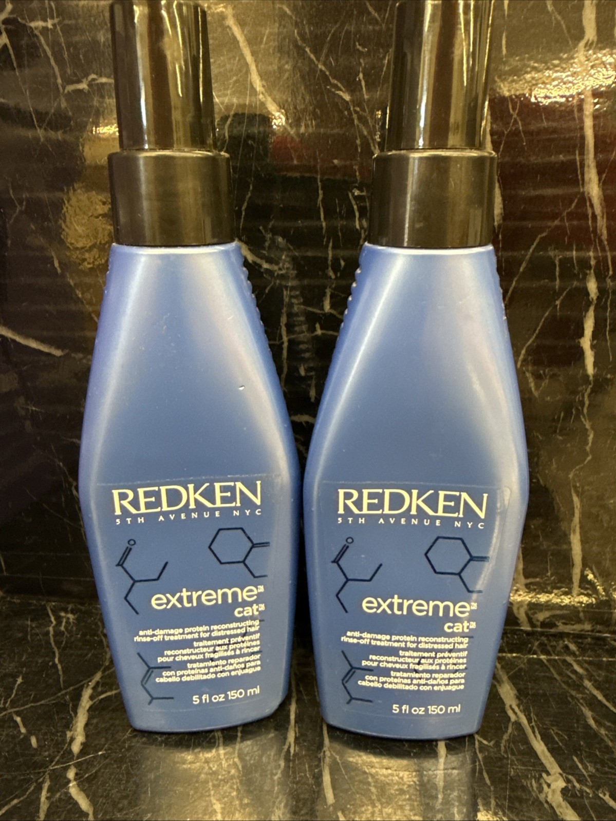 2x Redken EXTREME CAT Protein Reconstructing Treatment Long Lasting Hold 5oz