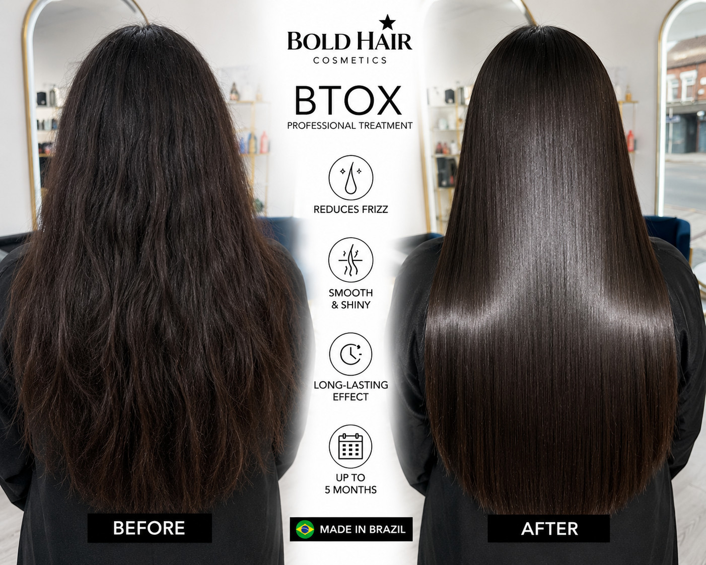 BOLD HAIR Professional Hair Botox Treatment, Organic, No Formaldehyde