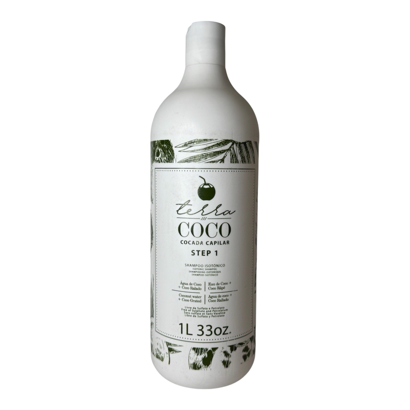Ybera Terra Coco Isotonic Shampoo 1L 33 oz STEP 1