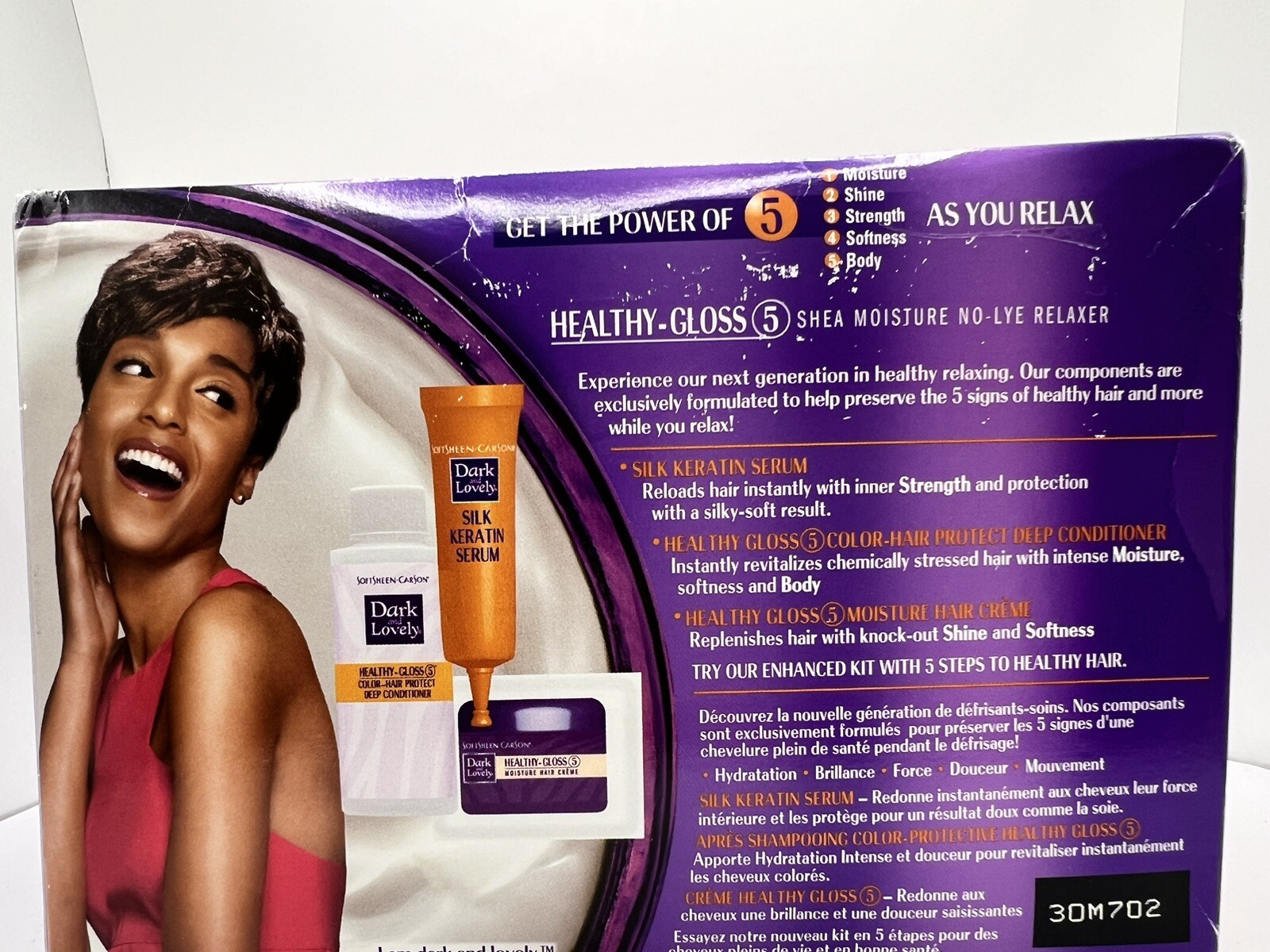 Dark & Lovely Healthy Gloss 5 Shea Moisture No Lye Relaxer Color Treated Hair