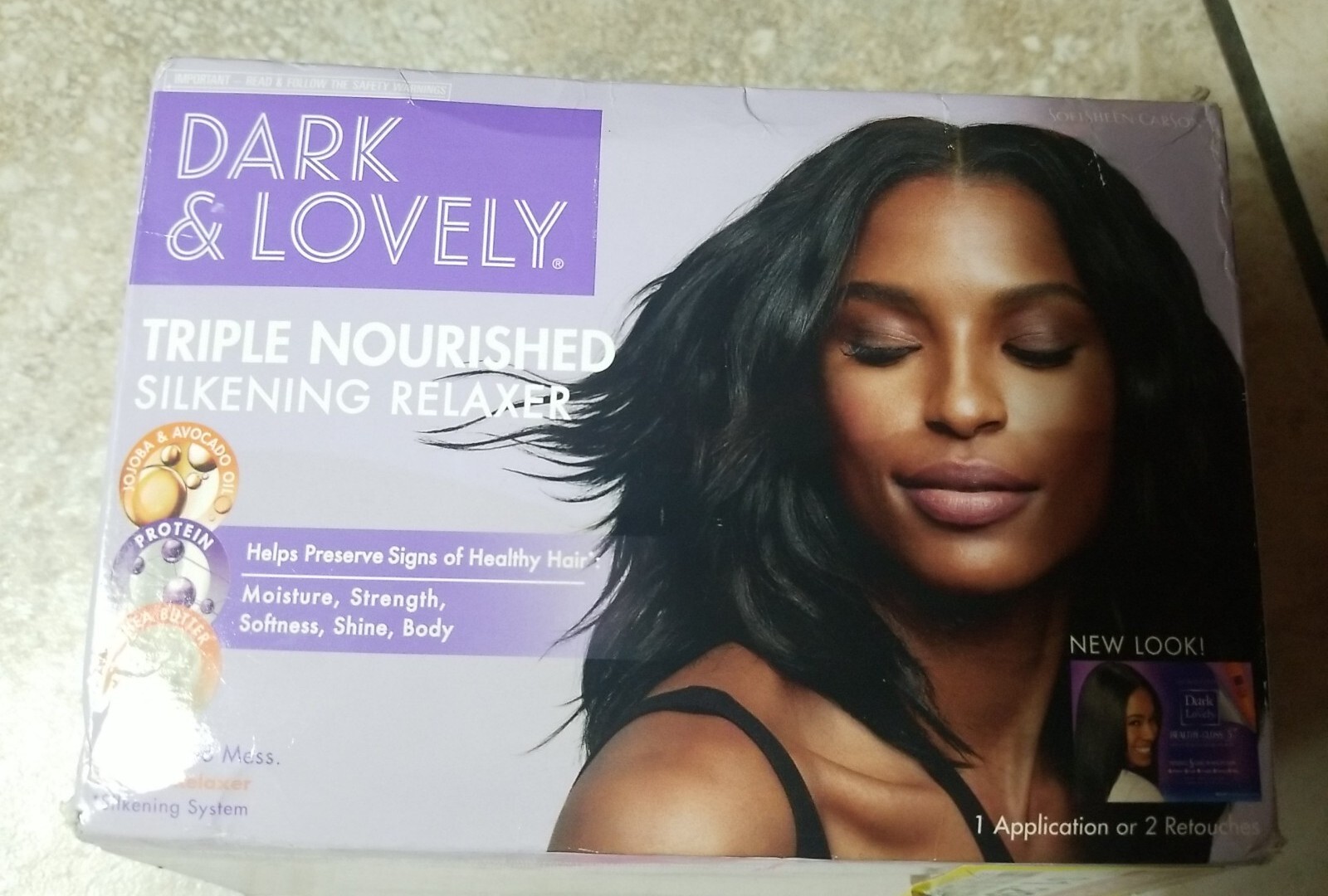 Dark & Lovely Triple Nourished Silkening Relaxer Moisture No-Lye