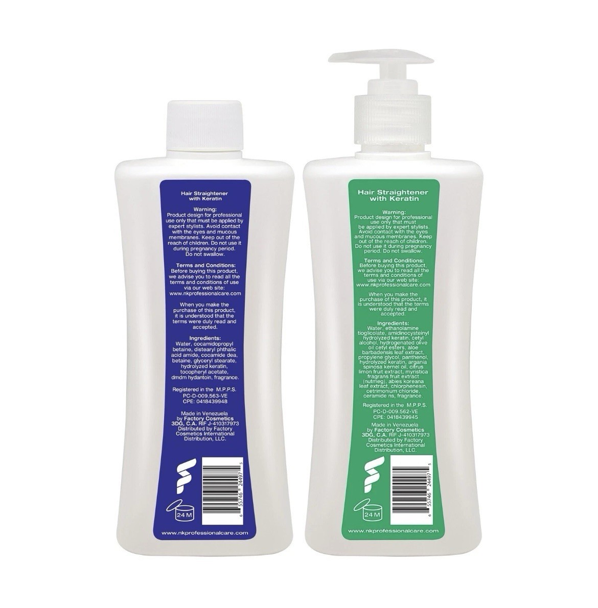 NK Professional Care Hair Straightener. Hair Surgery with Keratin. 15oz Pack