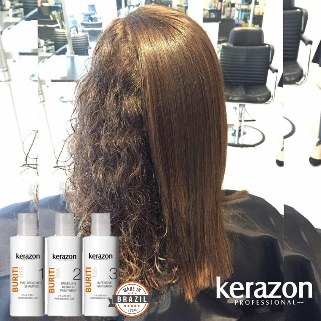 Brazilian Keratin Treatment Complex Blowout Vegan 6oz/180ml Kit by KERAZON