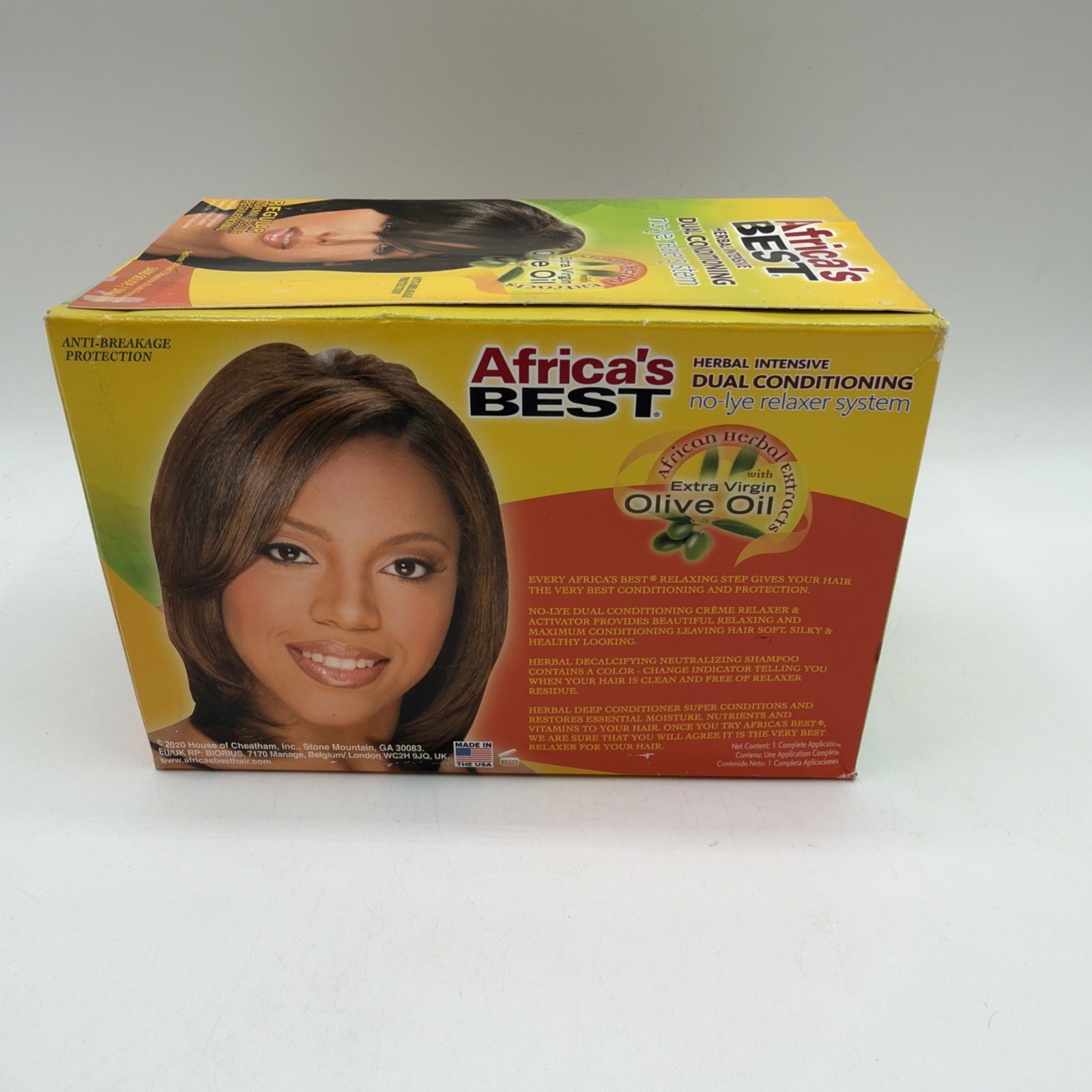 Africas Best Hair Black Relaxer Perm Salon Color Tint Dye Translucent Woman Man