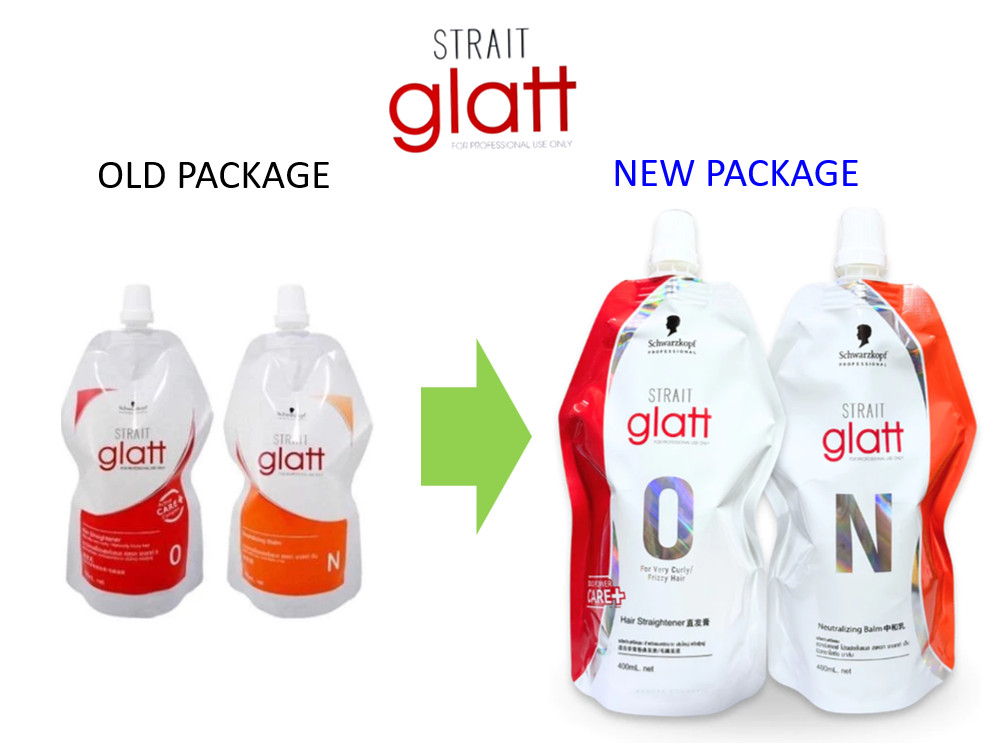 Schwarzkopf Glatt 0 Hair Straightening Naturally Frizzy Rebonding Cream 400ml