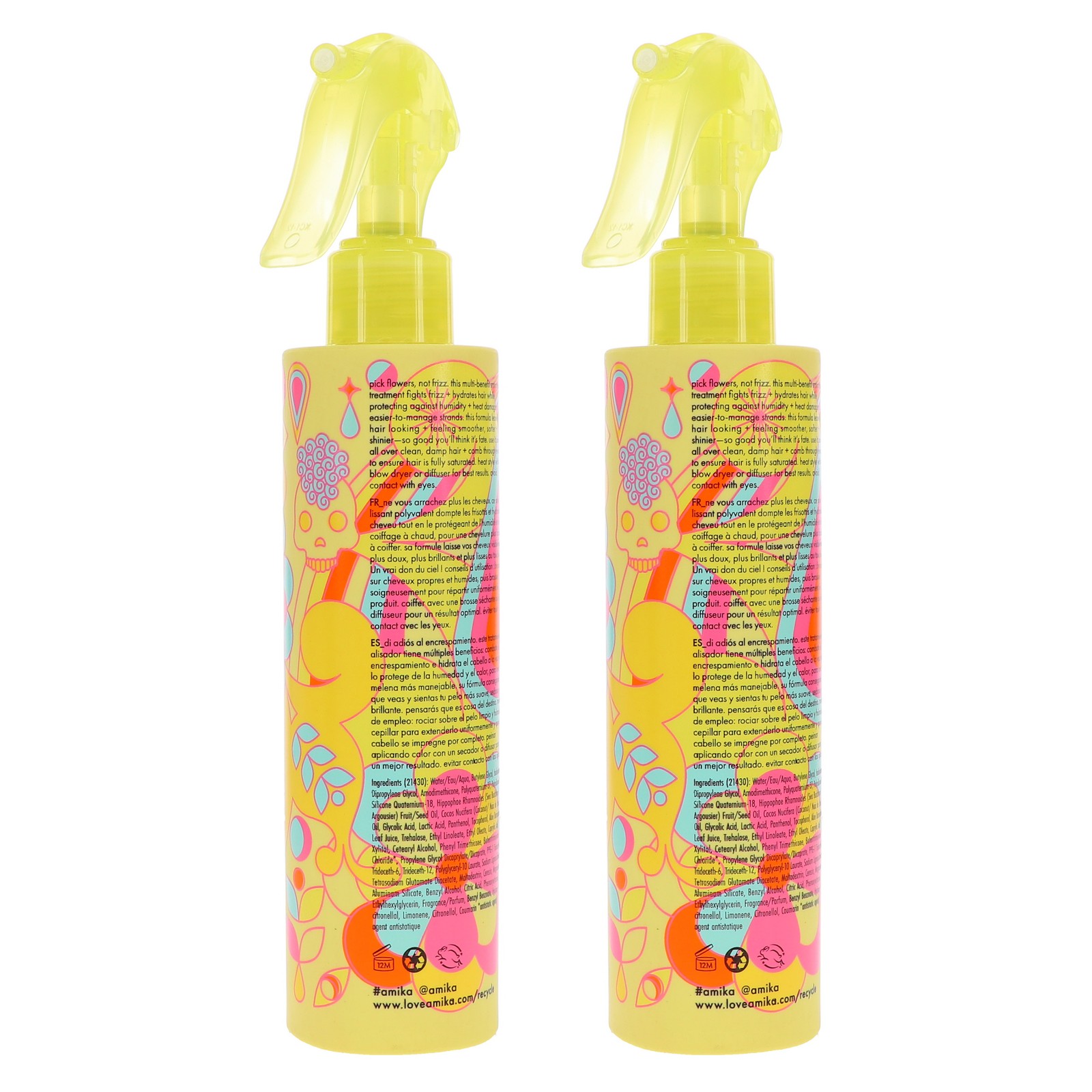 Amika Frizz-Me-Not Hydrating Anti-Frizz Treatment 6.7 oz 2 Pack