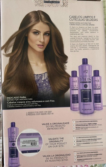 Cadiveu Plastica Dos Fios Brazilian Keratin 33.8fl oz + 2 x 10.1flKit Anti Frizz