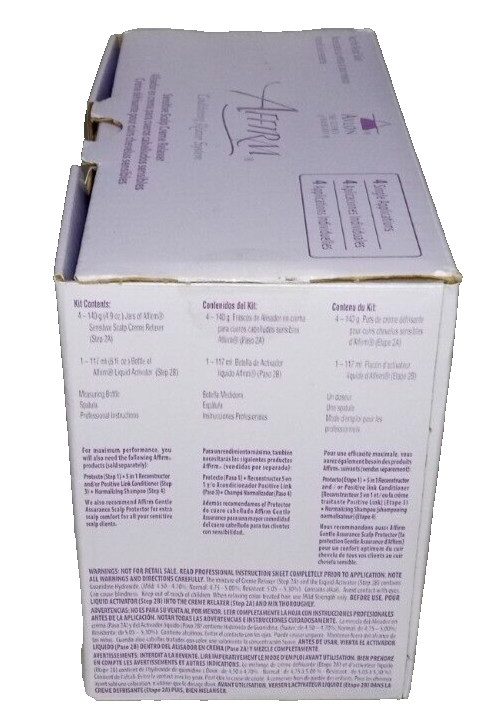 Avlon Affirm Conditioning Relaxer System Scalp Creme 4 Single Applications