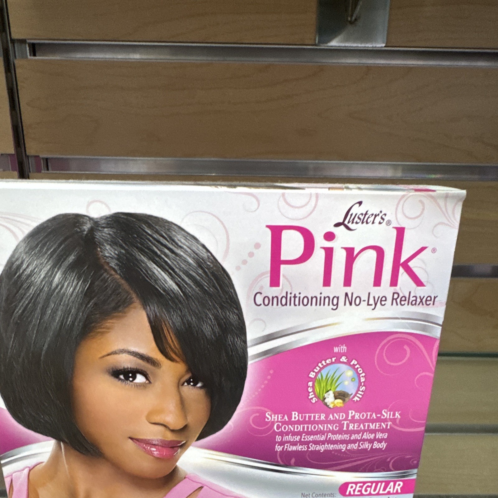 Luster’s Pink No-Lye Relaxer Cream Regular Smoothing Shea Butter Aloe Vera