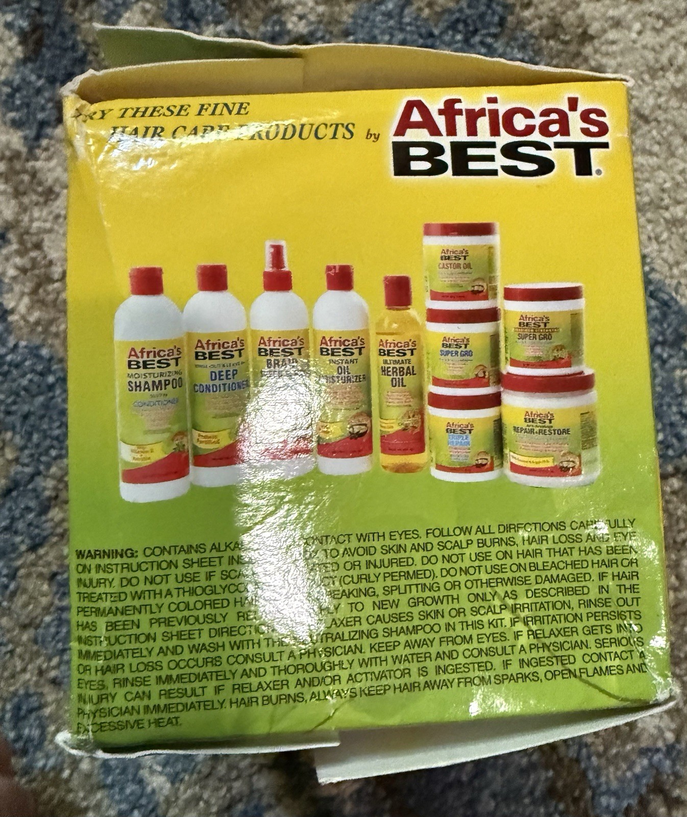 Africa’s Best 💋 Herbal Intensive Dual Conditioning No-Lye Relaxer REGULAR