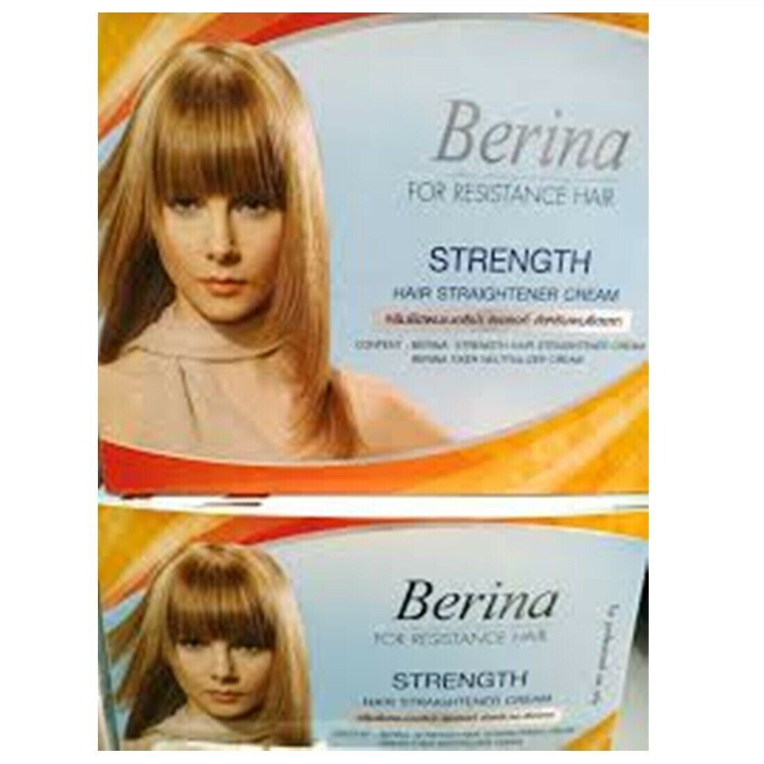 Berina Hair Straightener Cream Plus Neutralizer Straightening Straight Original