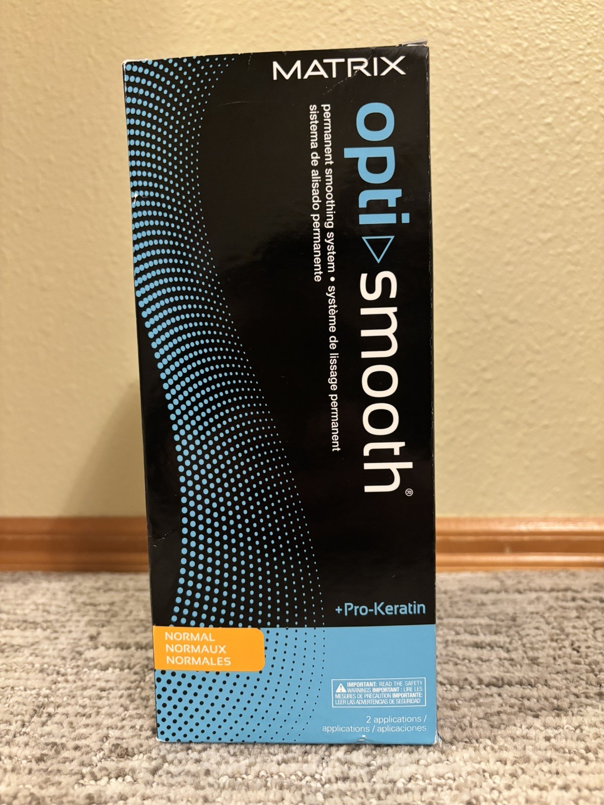 Matrix Opti Smooth Permanent Smoothing System Normal Hair 2 Applications